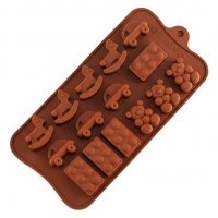 Пластина дитяча з гойдалкою, машинкою, ведмедиком і лего