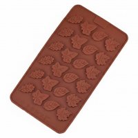 Силіконові форми на пластині Листочки-міні асорти