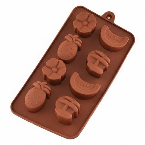 Assorted silicone plate Palm, pineapple, watermelon, flower