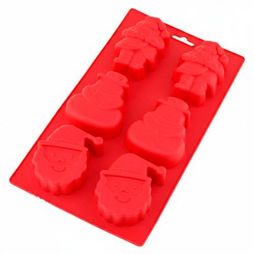 Silicone soap bar Santa and Snowman