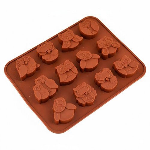 Силіконові форми на пластині асорті Совушки міні