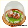Зеленая поляна в цветах 3D элит-форма