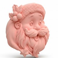 Portrait of Santa silicone mold