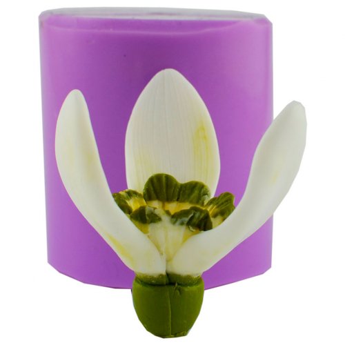 Подснежник раскрытый бутон 3D элит-форма