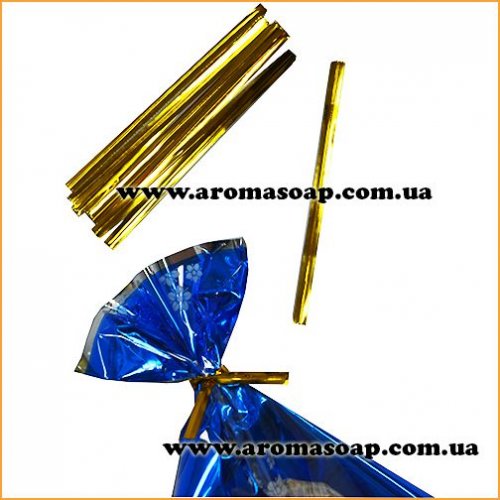 Wire ties Twist Tie gold 50 pcs