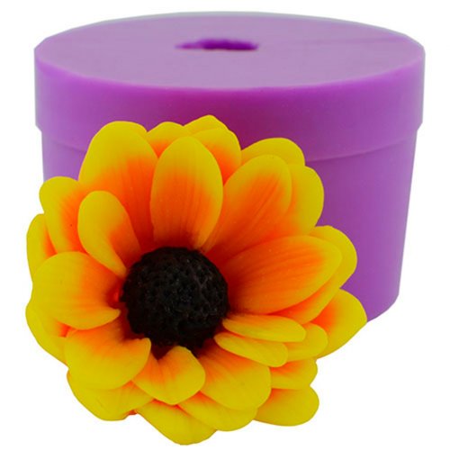 Ромашка в бутоне средняя 3D элит-форма