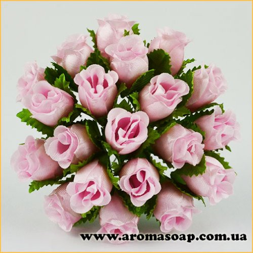 Бутони троянд декоративні рожеві 20 шт