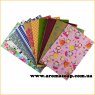 Paper Sachet bag with a pattern, assorted 10 pcs.