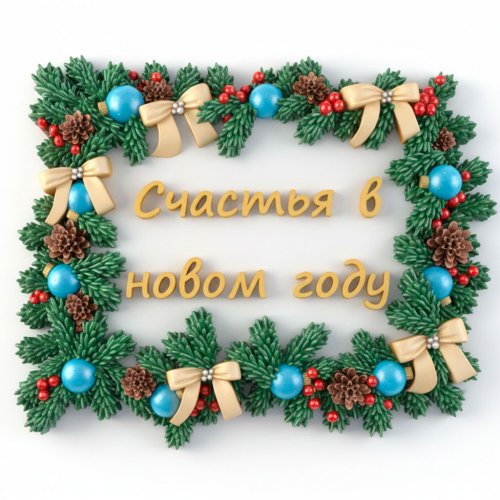 Happy New Year silicone mold