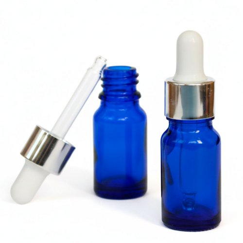 Стеклянный синий флакон 10 мл с пипеткой