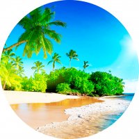 Picture on water-soluble paper Sea-015