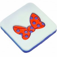Bow with polka dots silicone stamp