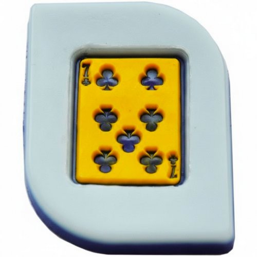 Карта 7 треф штамп (силикон)