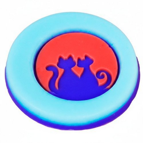 Cat and cat silicone stamp