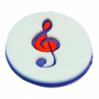 Treble clef silicone stamp