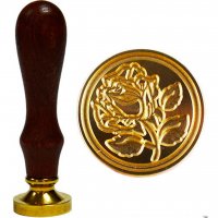 Stamp with handle Rose 1 piece