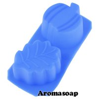 Silicone mold for soap Leaf and Pumpkin