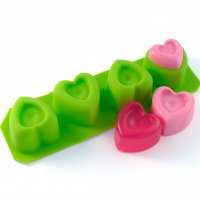 Форма для мила Подвійні сердечки міні (силікон)