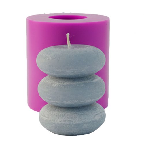Candle massage stones small 40 g 3D elite-mold