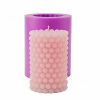 Свічка в маленьких перлинах 55 г 3D еліт-форма