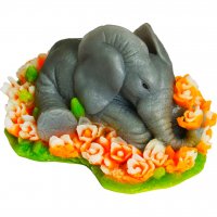 Elephant 3D silicone mold