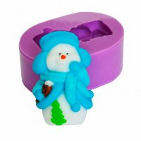 Снеговик в шапке с шарфом элит-форма