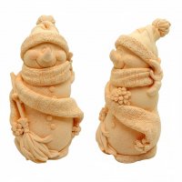 Сніговик з мітлою 3D еліт-форма