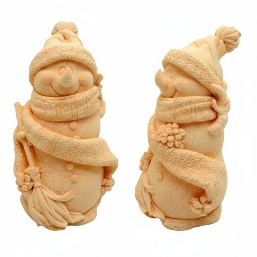 Снеговик с метлой 3D элит-форма