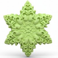 Snowflake №6 silicone mold