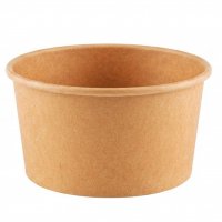 Low-profile kraft cup 116 mm diameter 350 ml capacity