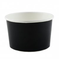 Black low-profile cup 112 mm diameter 470 ml capacity