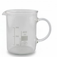 Glass glass with spout and handle 400 ml