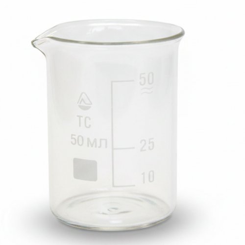 Стакан стеклянный с носиком 50 мл