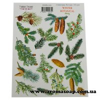 Набор наклеек (стикеров) 232 Winter Botanical diary