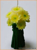 Candle bouquet of daisies 3D silicone mold
