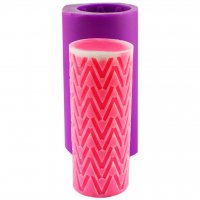 Свеча тубус узор 02 3D элит-форма