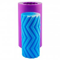 Свеча тубус узор 03 3D элит-форма