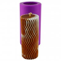 Свеча тубус узор 04 3D элит-форма