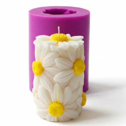 Chamomile candle 02 113 g 3D silicone elite mold