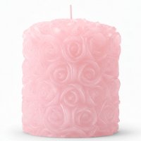 Свеча в розочках средняя элит-форма