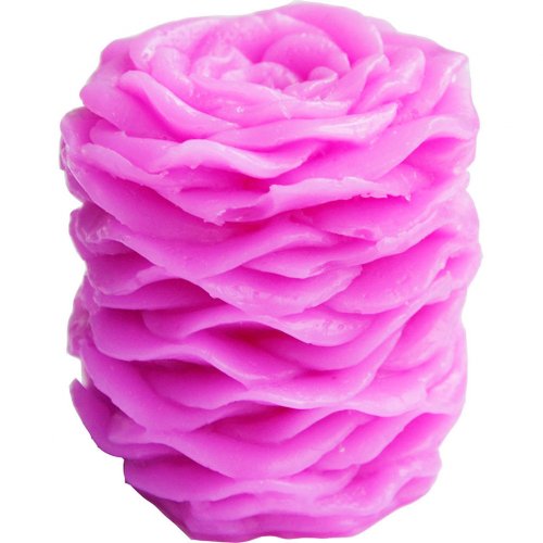Candle of rose petals 3D silicone mold