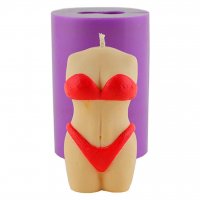 Свеча женщина образ 01 77 г 3D силиконовая элит-форма