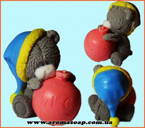 Тедді з ялинковою кулькою 3D еліт-форма