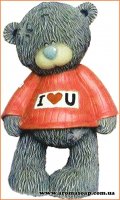 Тедди в свитере I love you 3D элит-форма