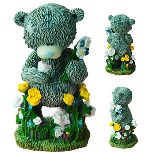 Тедді на квітковій галявині 3D еліт-форма