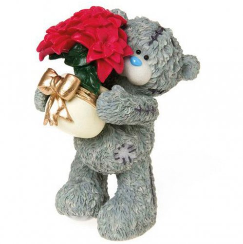 Тедді з вазоном квітів 3D еліт-форма