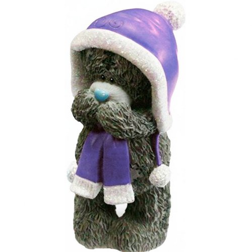 Teddy in the scarf 3D silicone mold