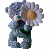 Тедді з ромашкою 3D еліт-форма