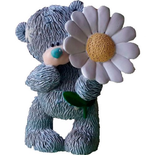 Тедді з ромашкою 3D еліт-форма