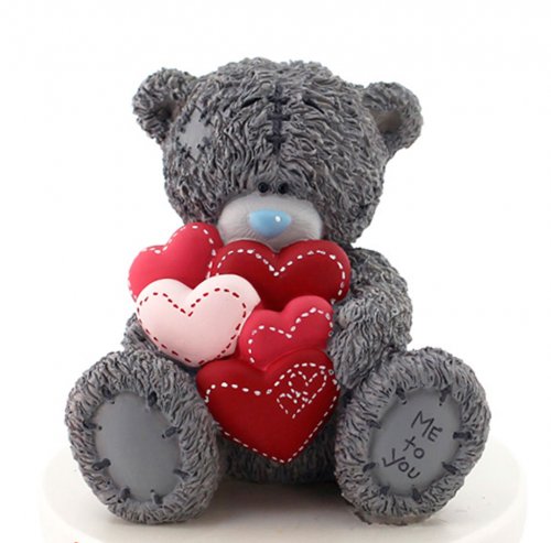 Teddy with hearts 3D silicone mold